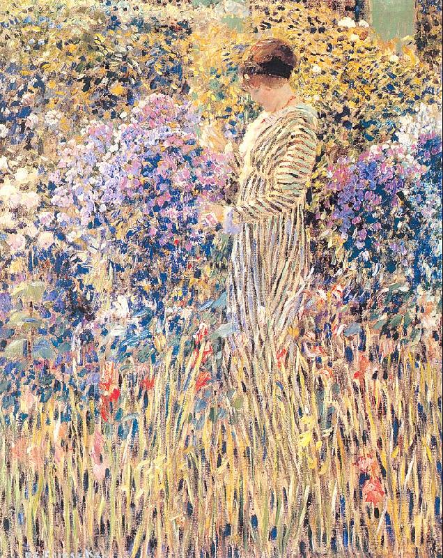 Lady in a Garden, Frieseke, Frederick Carl